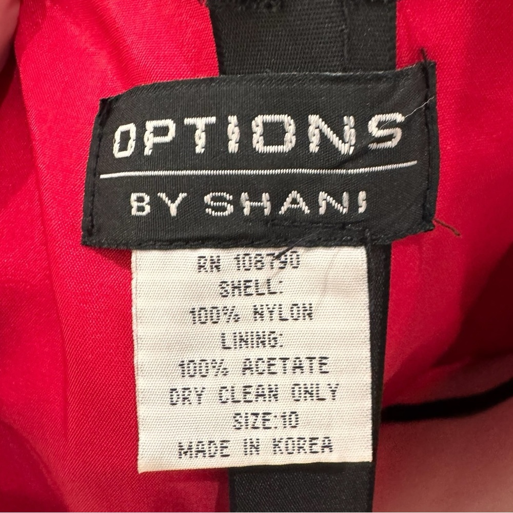 Options by Shani Red Black Lace Dress 10 - Picture 4 of 10